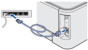 brother printer LAN connection
