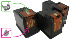 If the printheads are integrated directly on the cartridges