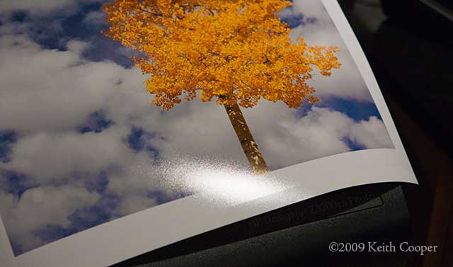 How do I print on glossy paper